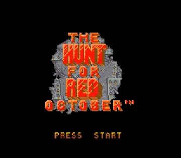 Hunt for Red October, The (Europe) (Beta) screen shot title